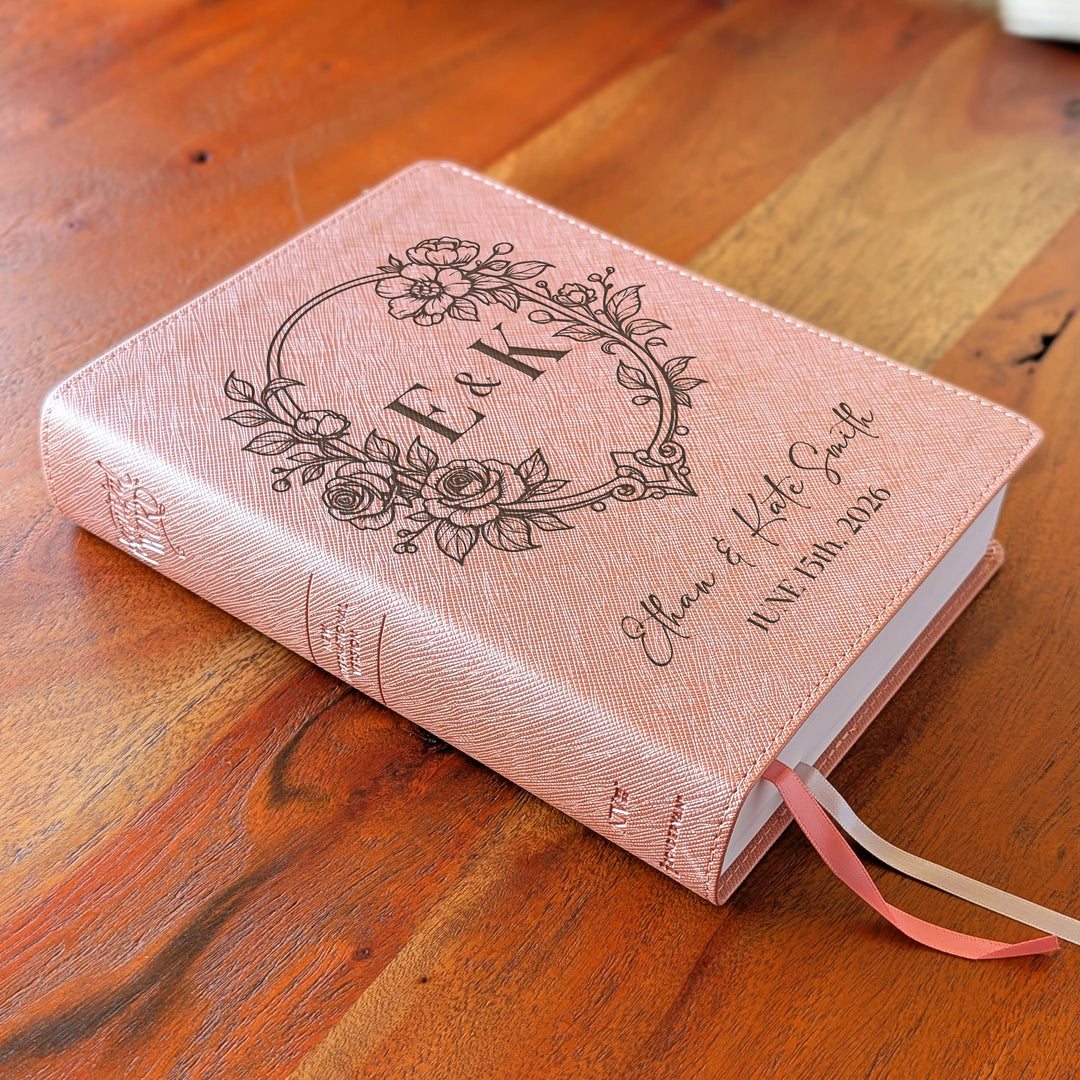 Biblia NVI Personalizada para Niños - Rosa | Nombre grabado