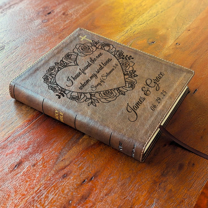 Personalized NIV Journal the Word Bible – Double Column Brown | Song of Solomon