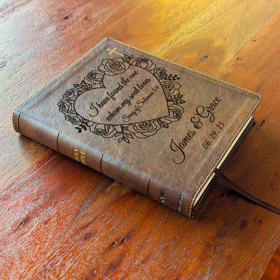 Personalized NIV Journal the Word Bible – Double Column Brown | Song of Solomon.