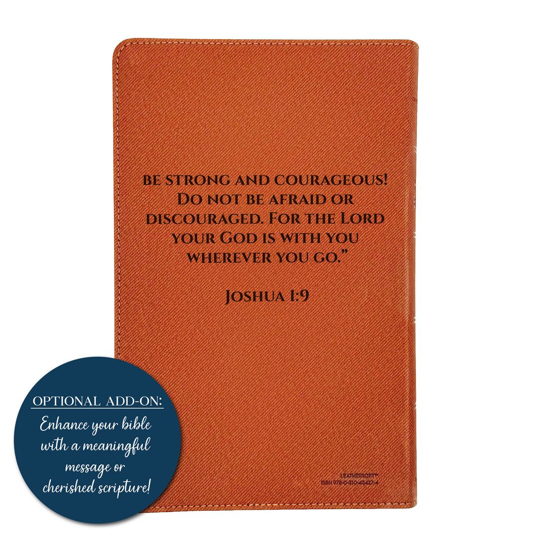 Biblia Personalizada NVI tamaño personal – Letra grande, marrón | Corona de Espinas