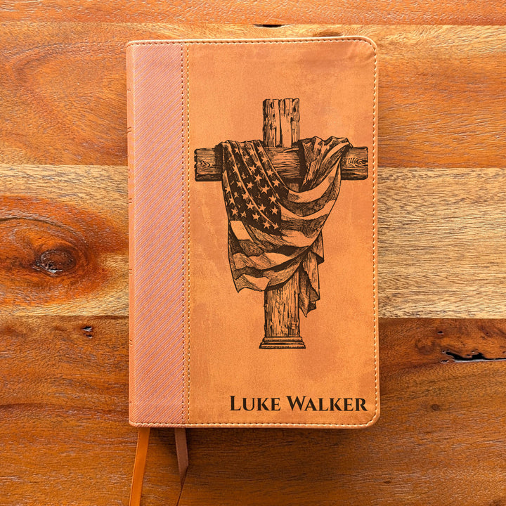 Biblia Personalizada NVI tamaño personal – Letra grande, marrón | Corona de Espinas