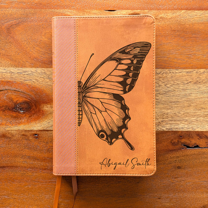 Biblia Personalizada NVI tamaño personal – Letra grande, marrón | Corona de Espinas
