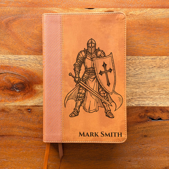 Biblia Personalizada NVI tamaño personal – Letra grande, marrón | Corona de Espinas
