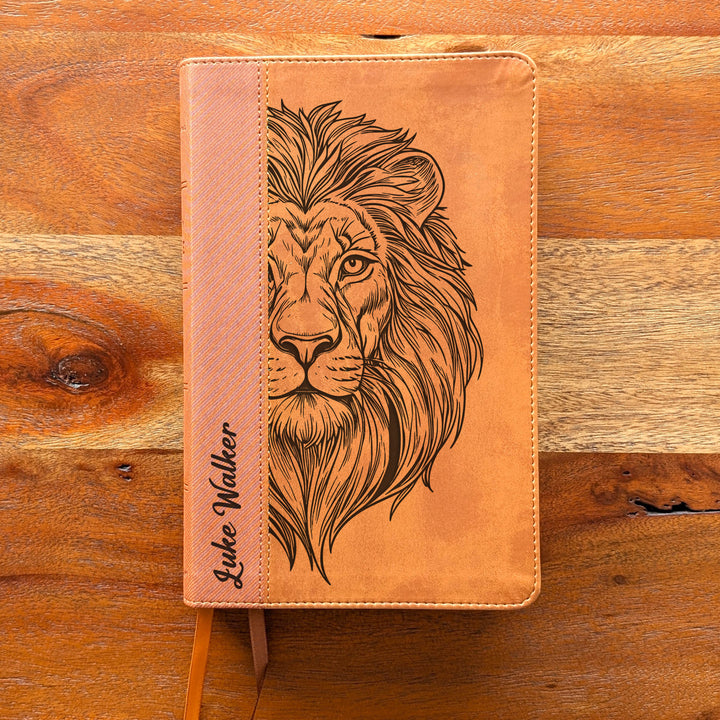 Biblia Personalizada NVI tamaño personal – Letra grande, marrón | Corona de Espinas