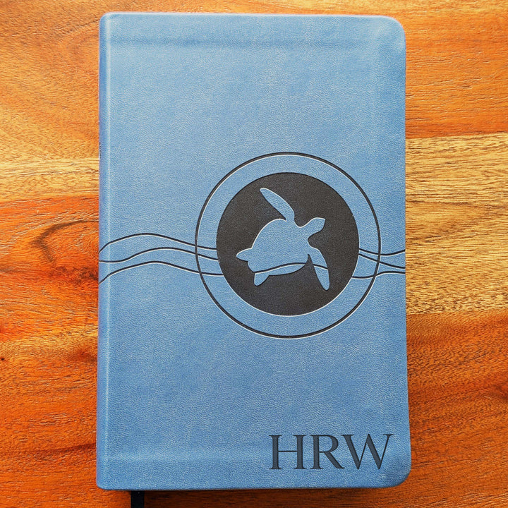 Personalized NIrV Kids Adventure Bible – Blue, Turtle | Initials