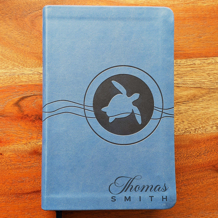 Personalized NIrV Kids Adventure Bible – Blue, Turtle | Name Version 02
