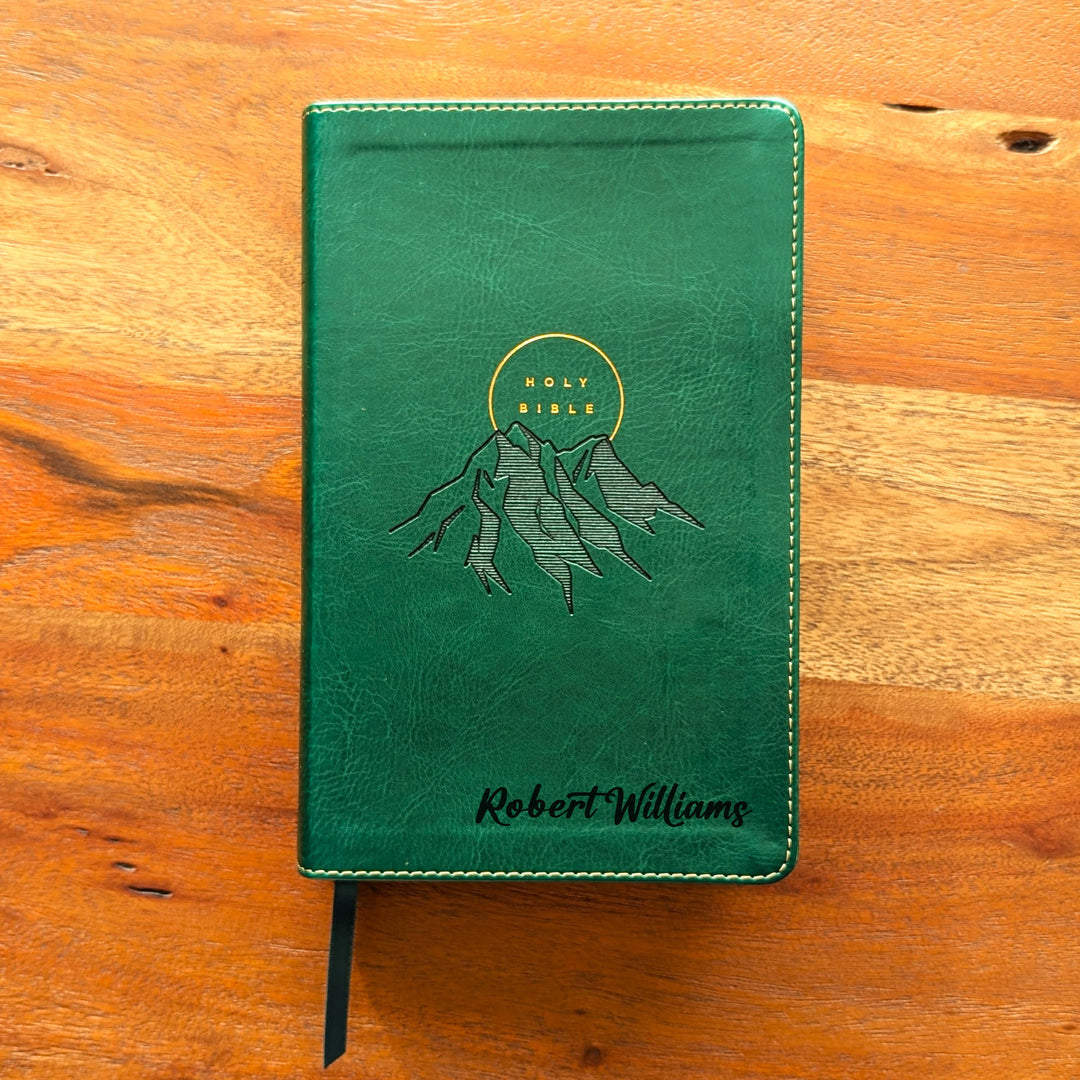 Biblia con letra súper gigante ESV personalizada – Borgoña | Girasol