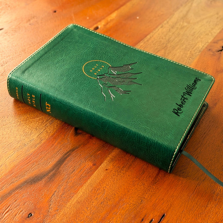 Biblia con letra súper gigante ESV personalizada – Borgoña | Girasol