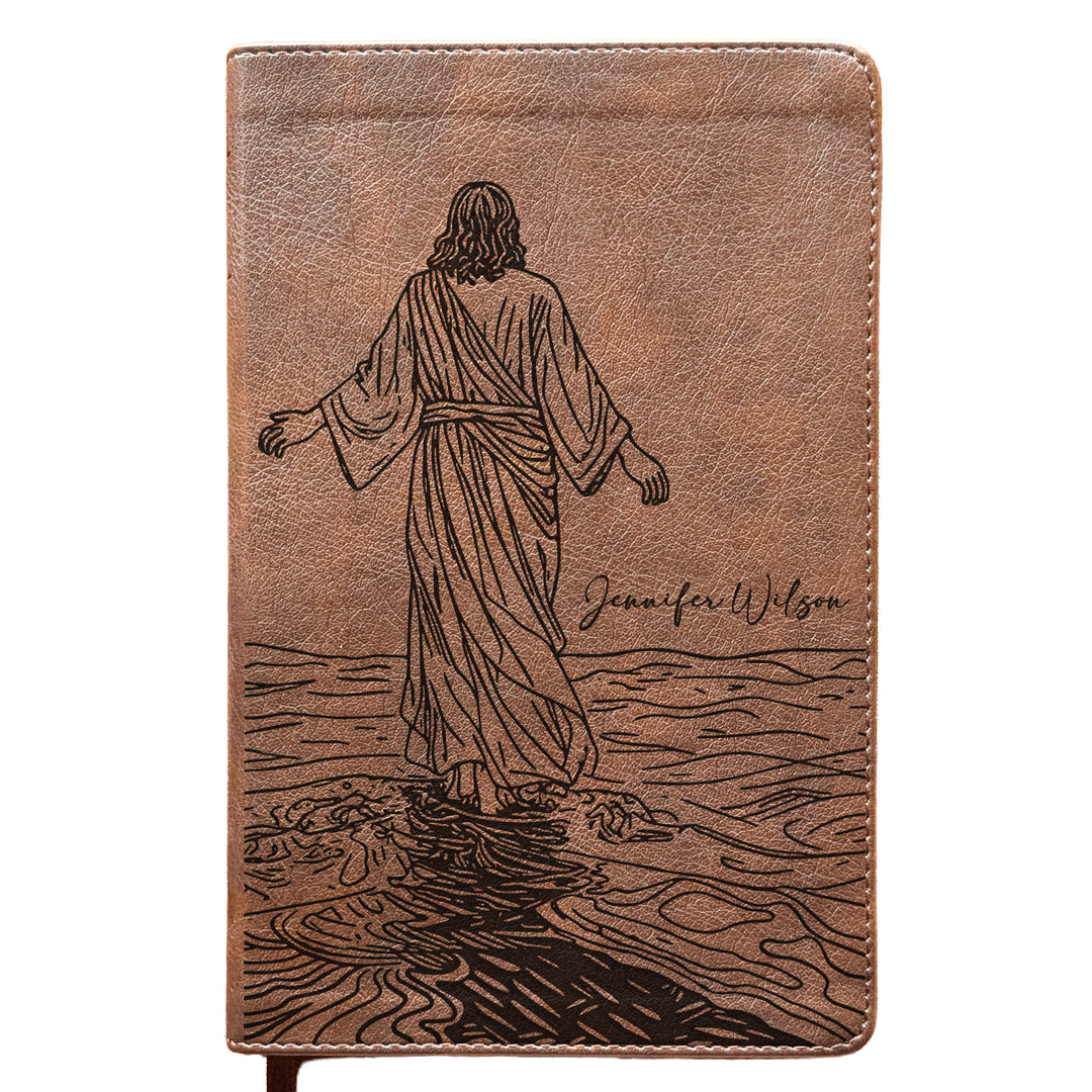 Biblia con letra súper gigante ESV personalizada – Borgoña | Girasol