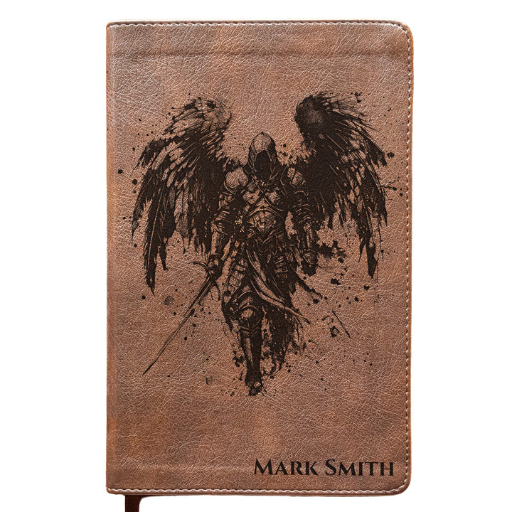 Personalized NLT Personal Size Giant Print Bible - Rustic Brown | Gentleman&
