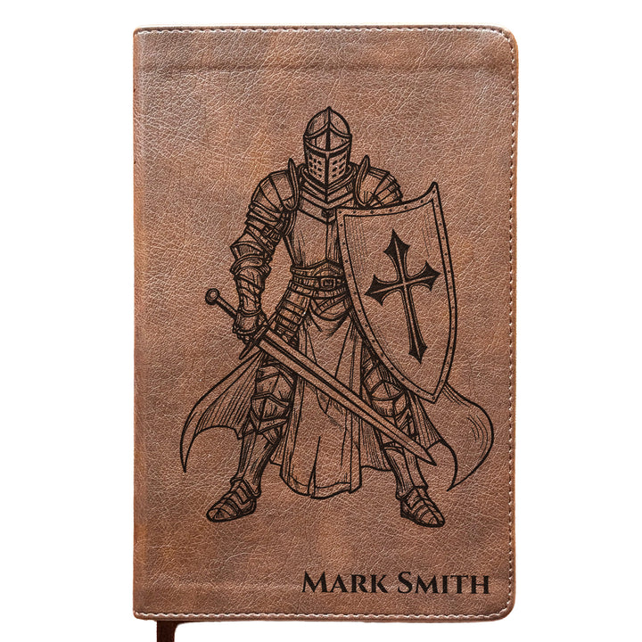 Personalized NLT Personal Size Giant Print Bible - Rustic Brown | Gentleman&