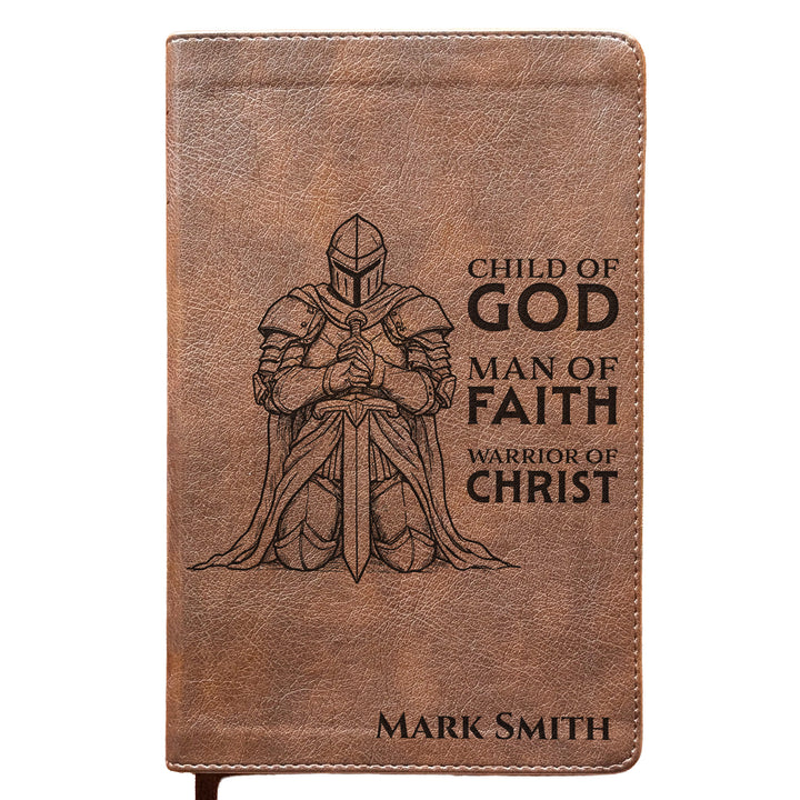 Personalized NLT Personal Size Giant Print Bible - Rustic Brown | Gentleman&