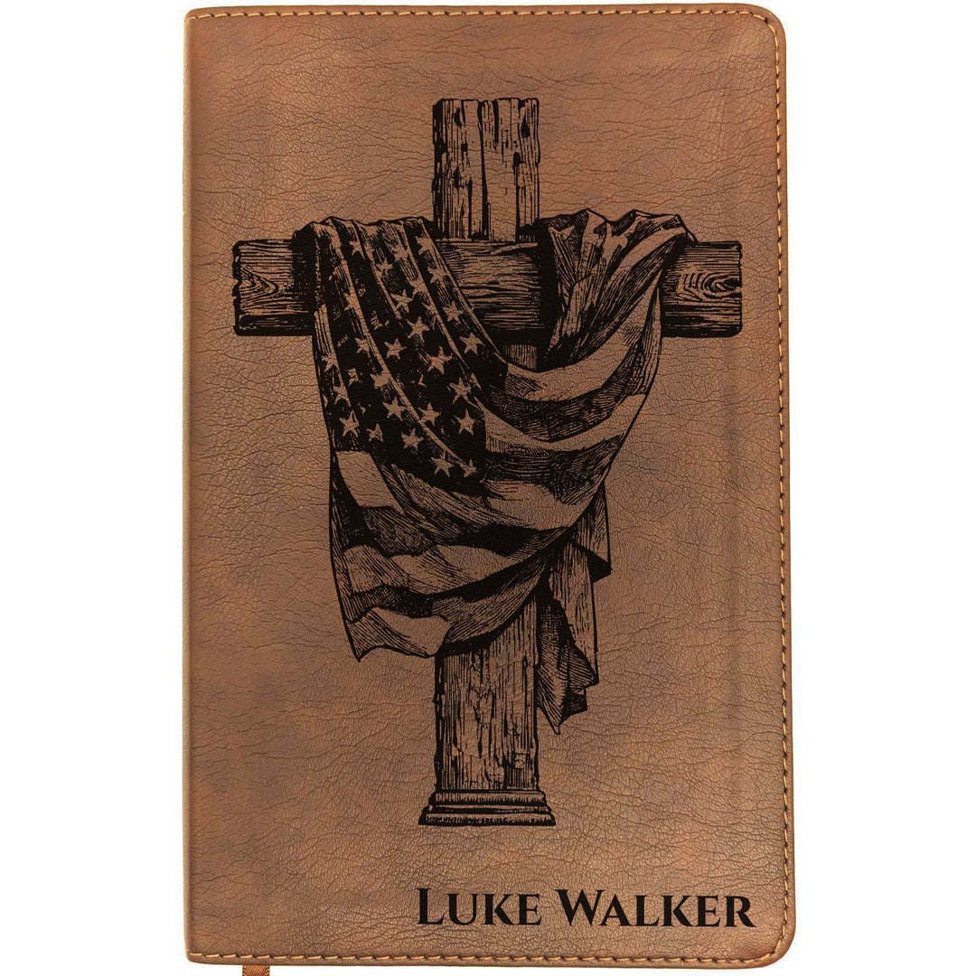 Personalized NLT Thinline Bible – Rustic Brown | American Heritage Collection