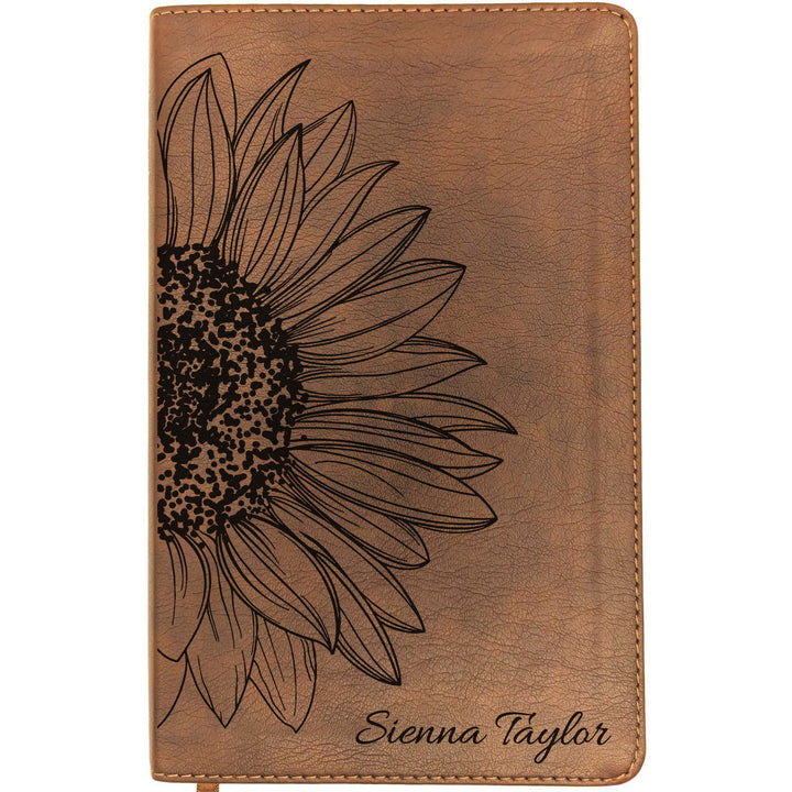 Personalized NLT Thinline Bible – Rustic Brown | Botanical Collection