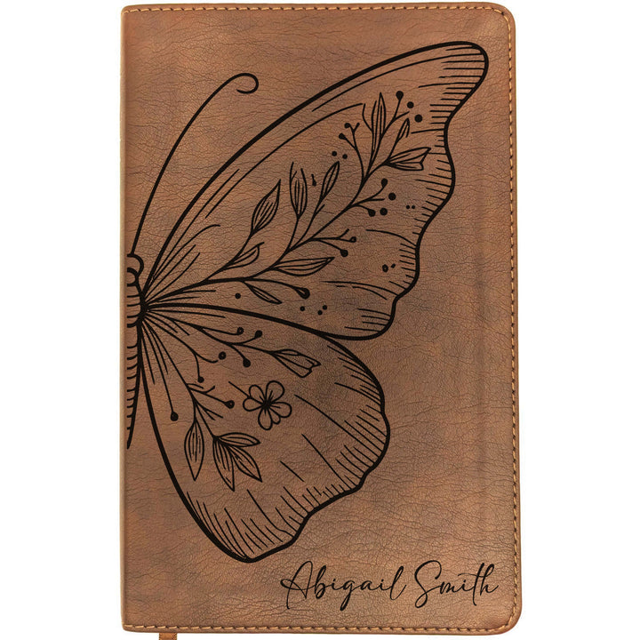 Personalized NLT Thinline Bible – Rustic Brown | Botanical Collection