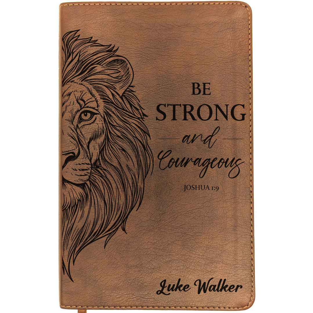 Personalized NLT Thinline Bible – Rustic Brown | Men&