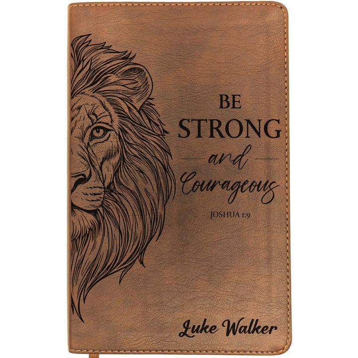 Personalized NLT Thinline Bible – Rustic Brown | Men&
