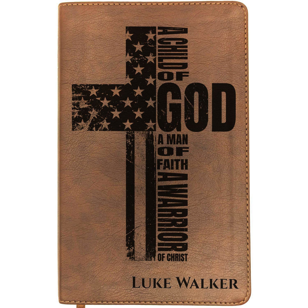 Personalized NLT Thinline Bible – Rustic Brown | Men&
