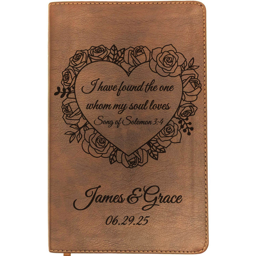 Personalized NLT Thinline Bible – Rustic Brown | Everlasting Collection