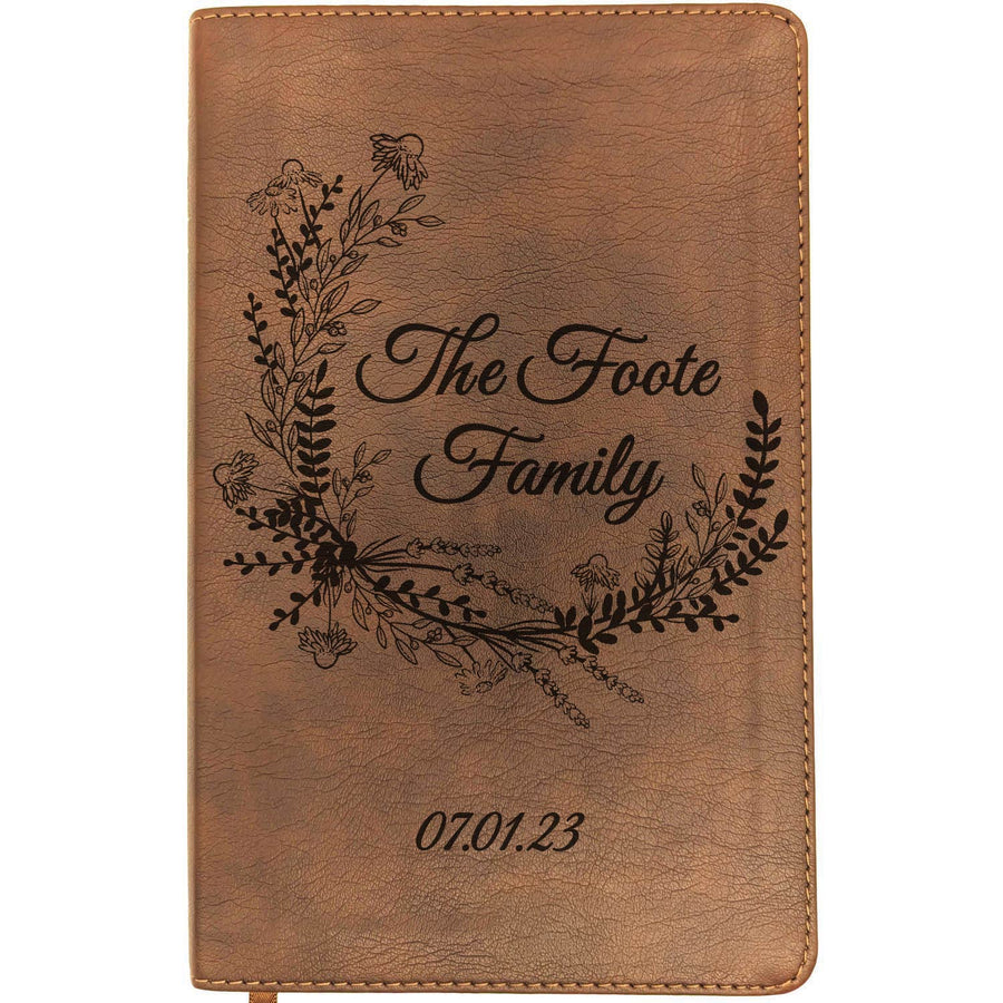 Personalized NLT Thinline Bible – Rustic Brown | Everlasting Collection