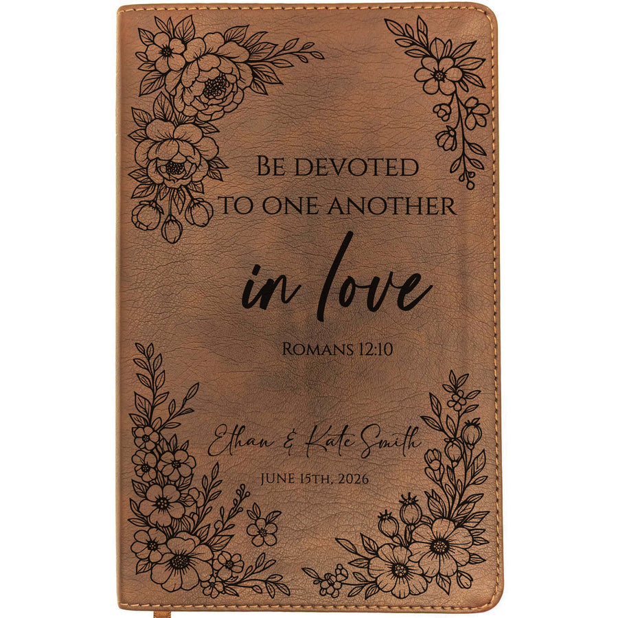 Personalized NLT Thinline Bible – Rustic Brown | Everlasting Collection