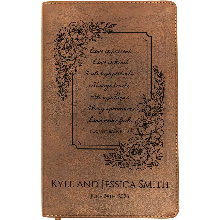 Personalized NLT Thinline Bible – Rustic Brown | Everlasting Collection