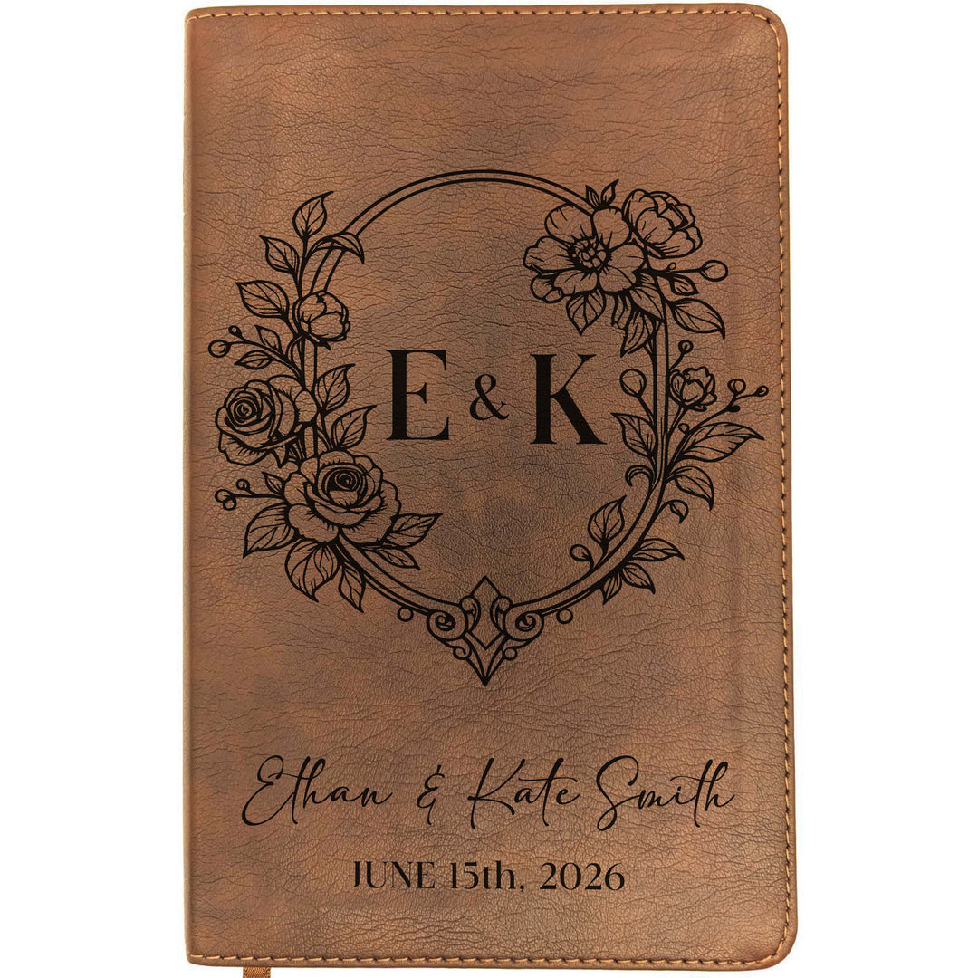 Personalized NLT Thinline Bible – Rustic Brown | Family &amp; Wedding