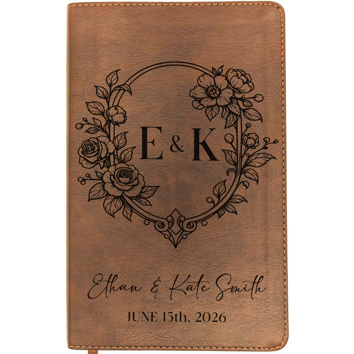 Personalized NLT Thinline Bible – Rustic Brown | Family &amp; Wedding