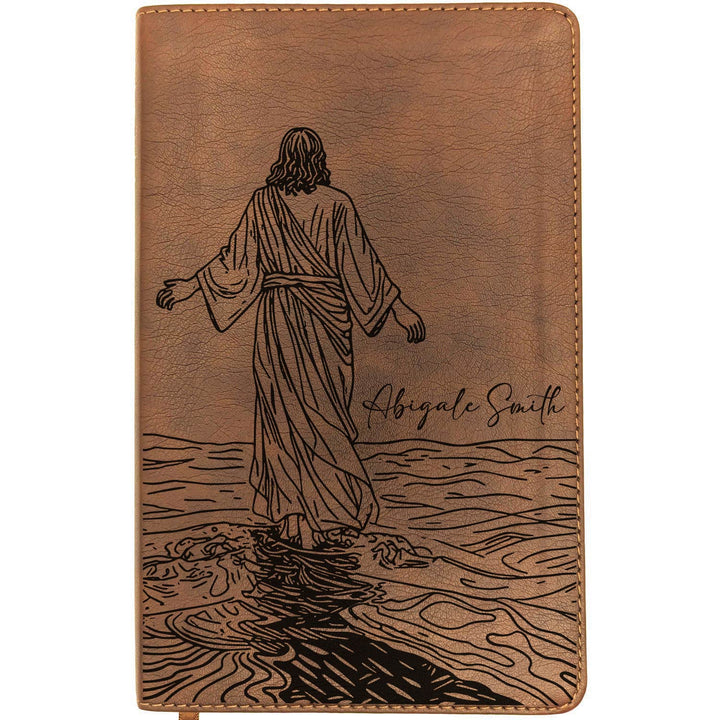 Personalized NLT Thinline Bible – Rustic Brown | Scripture &amp; Faith Collection