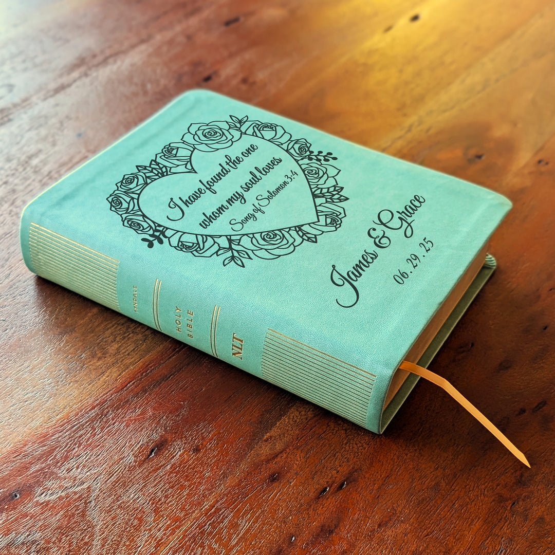 Personalized NLT Journaling Bible – Sage Green | Song of Solomon