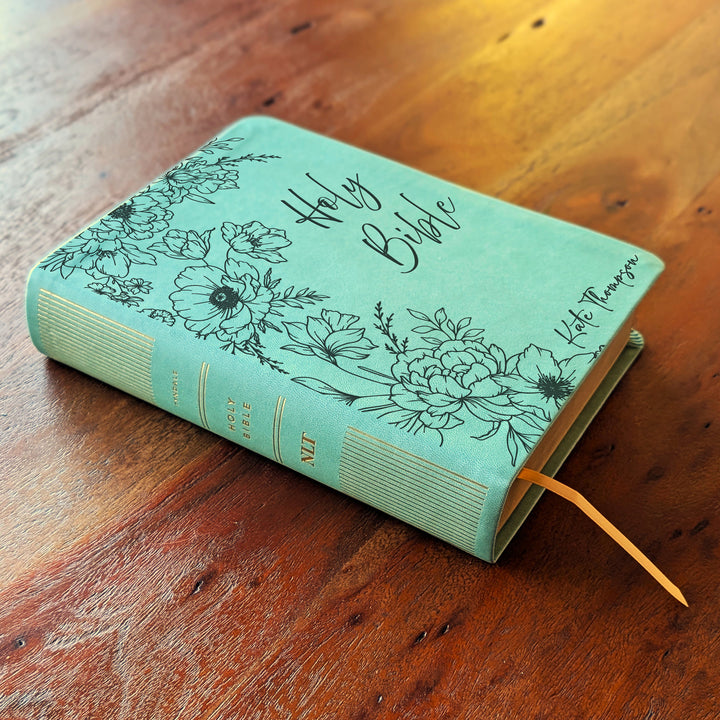 Personalized NLT Journaling Bible – Sage Green | Peony Holy Bible