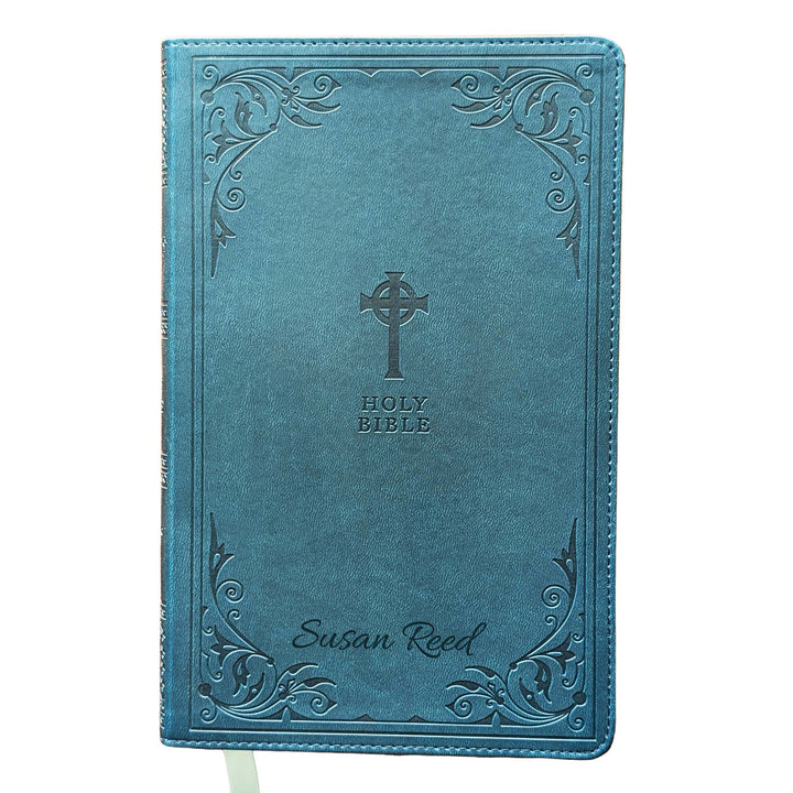 Personalized Catholic Bible – NRSV Catholic Edition - Teal | Engraved Name