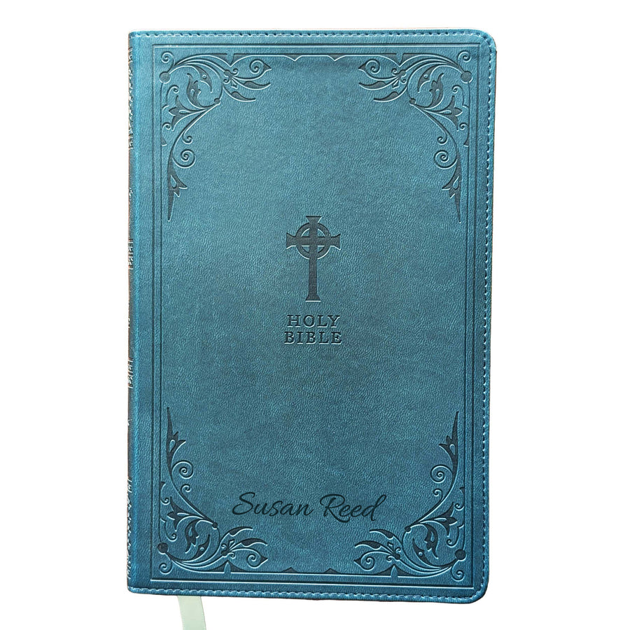 Personalized Catholic Bible – NRSV Catholic Edition - Teal | Engraved Name