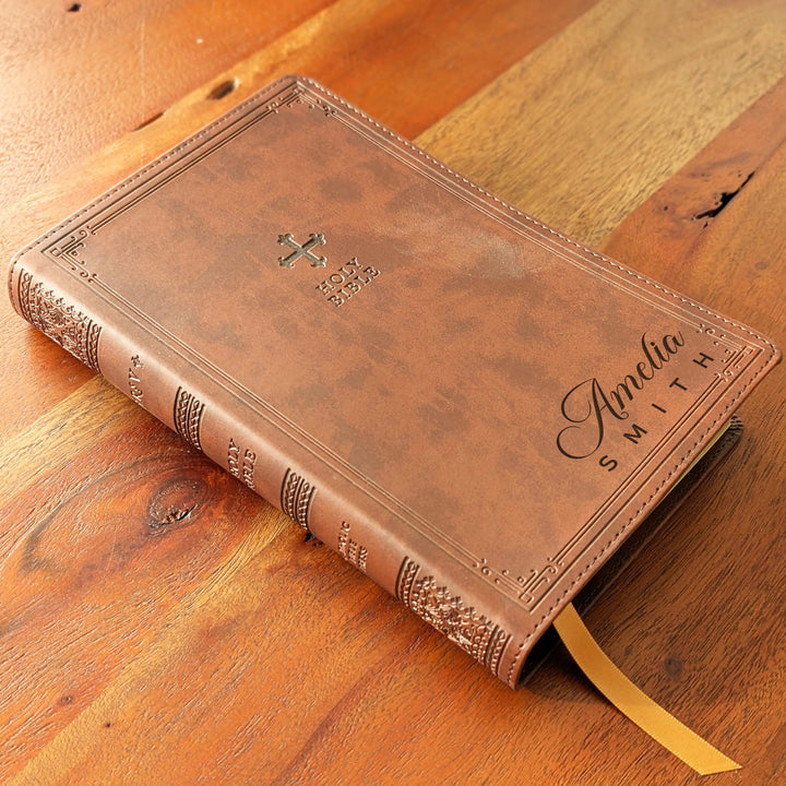 Biblia NVI Personalizada para Niños - Rosa | Nombre grabado