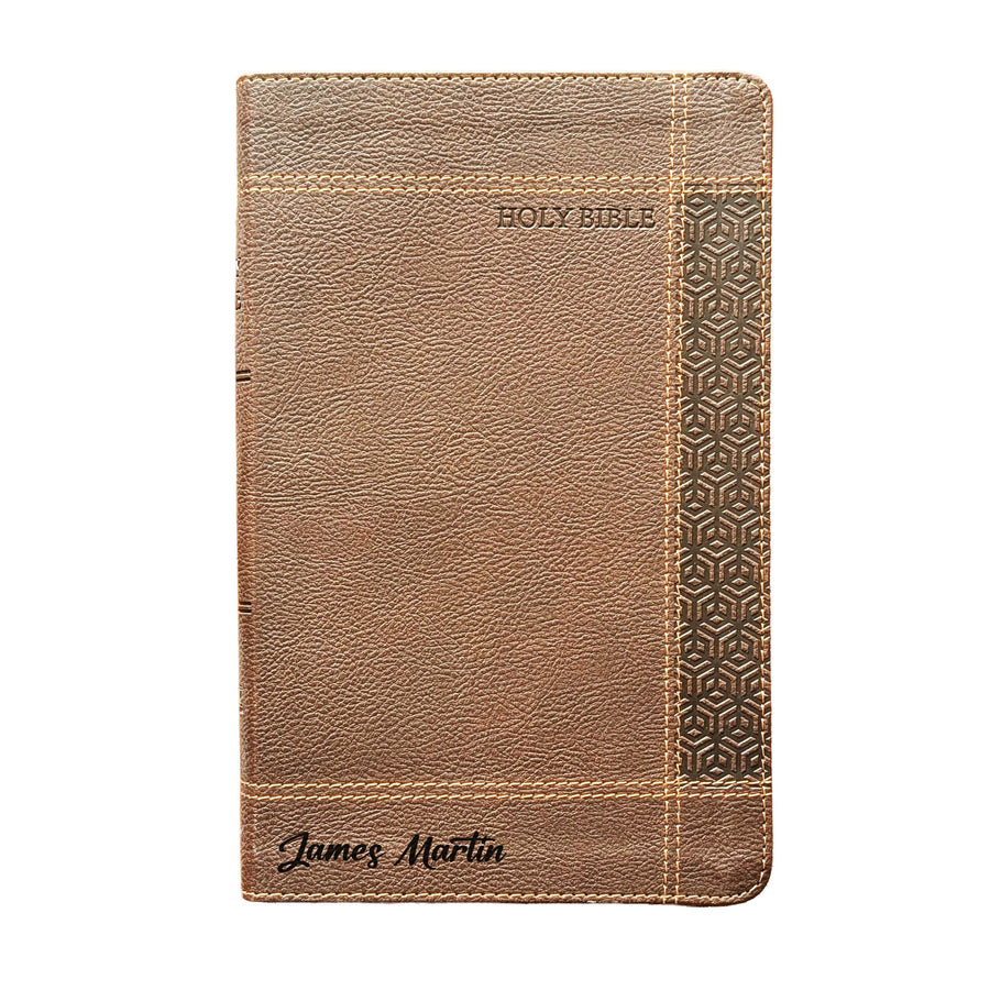 Personalized NRSVue Personal Size Bible - Brown | Engraved Name