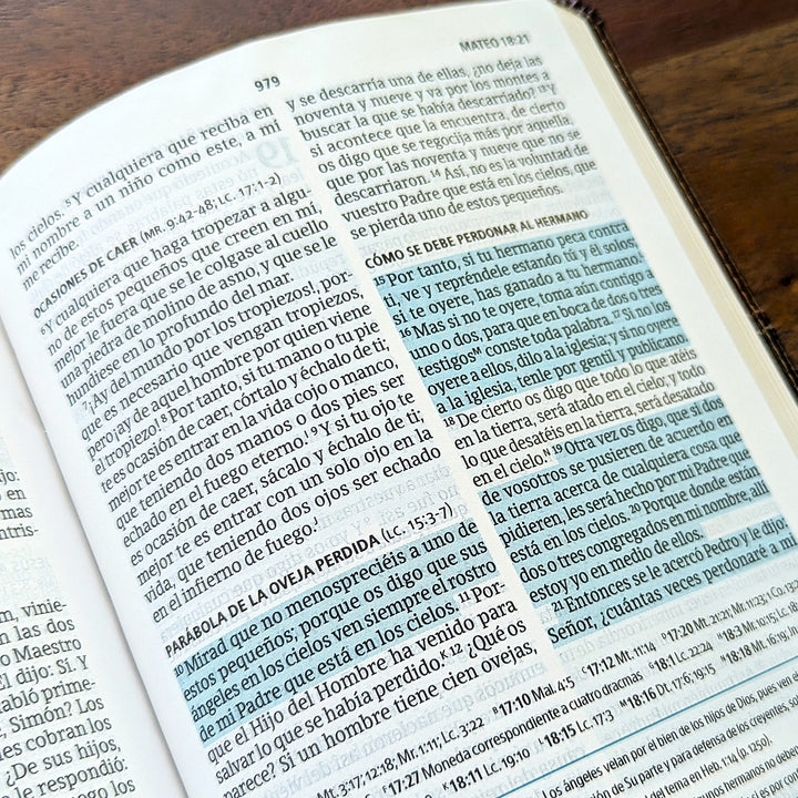SPANISH - RVR60 Biblia del Pescador Mahogany  | Nombre Grabado