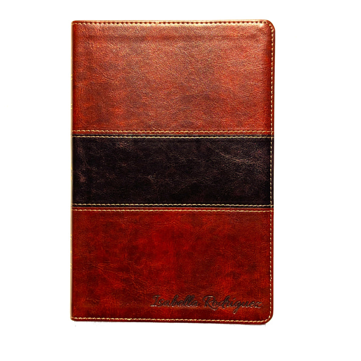 SPANISH - RVR60 Biblia del Pescador Mahogany  | Nombre Grabado