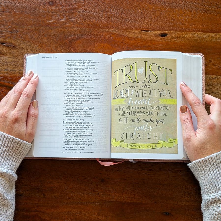 Personalized NIV Beautiful Word Bible – Pink | Sunflower.