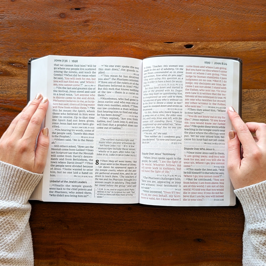 Personalized NIV Super Giant Print Bible - Brown | Engraved Name