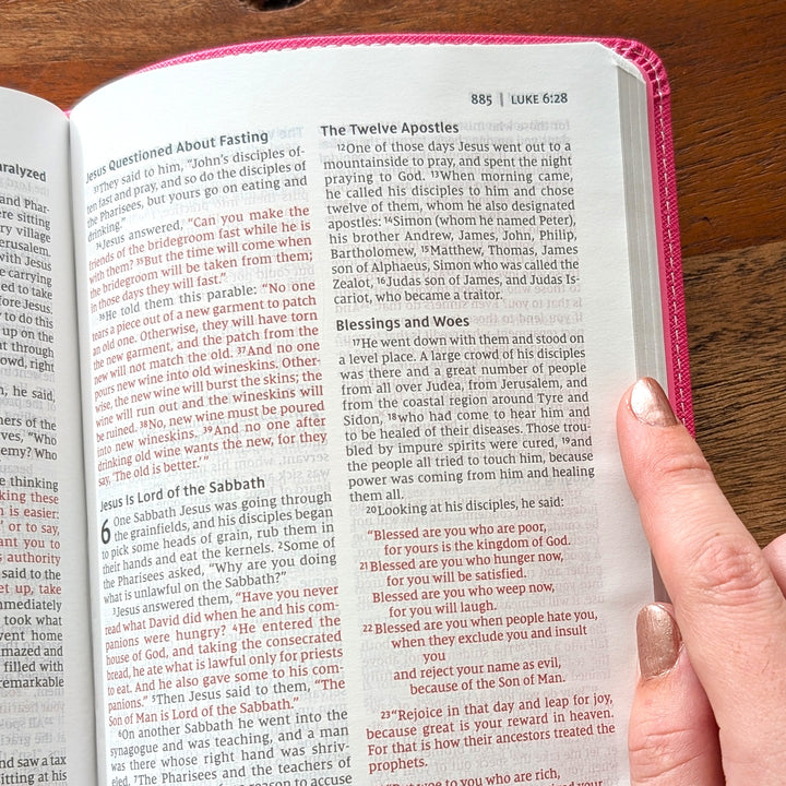Personalized NIV Bible for Kids - Pink | Engraved Name