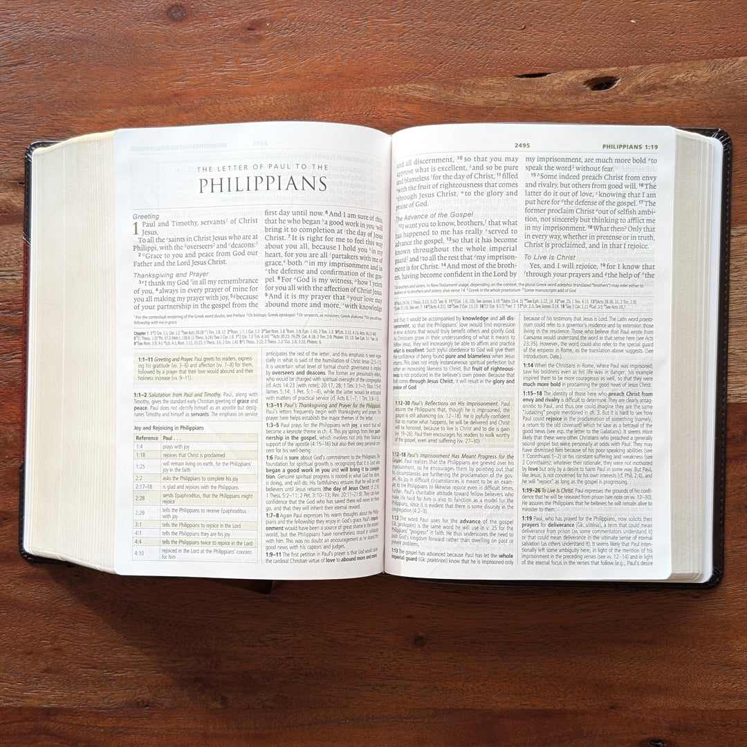 Biblia con letra súper gigante ESV personalizada – Borgoña | Girasol