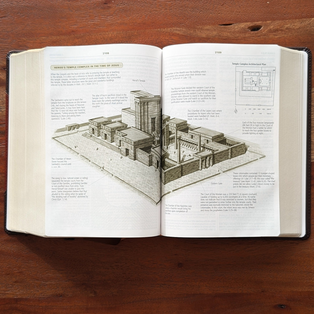Biblia con letra súper gigante ESV personalizada – Borgoña | Girasol