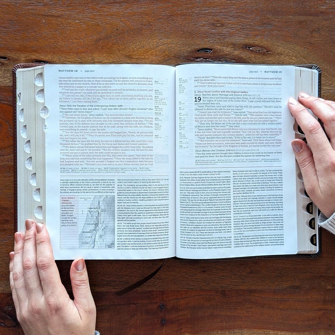 Personalized NLT Life Application Study Bible – Brown/Mahogany | Engraved Name